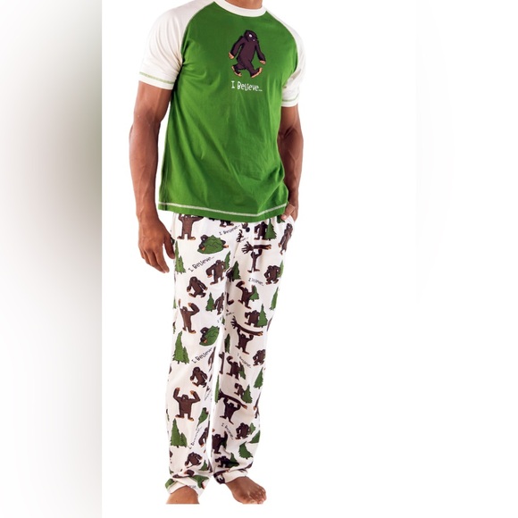 Lazy One Bigfoot pajama set - Picture 1 of 4
